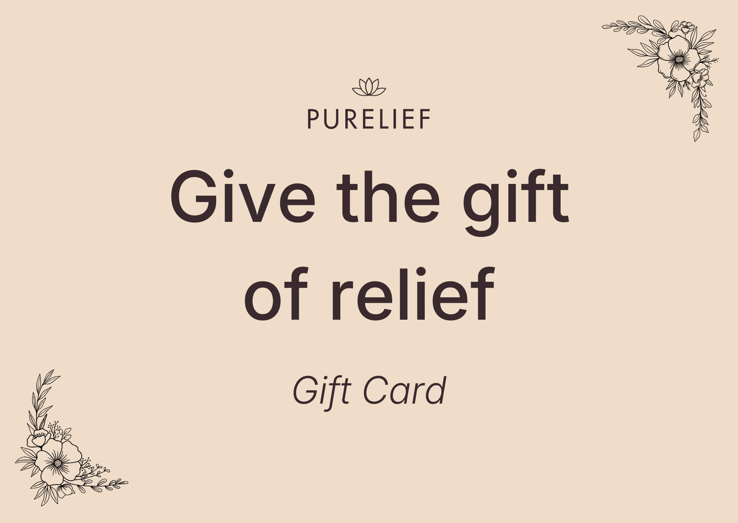 Purelief Gift Card